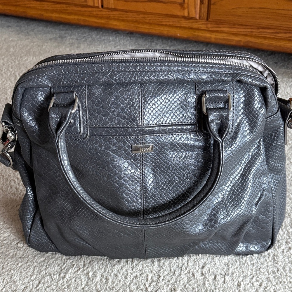 Textured Black Handbag